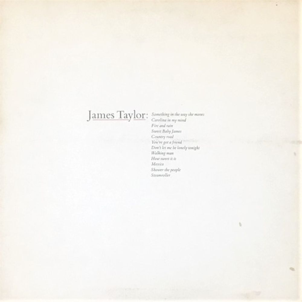 James Taylor’s Greatest Hits First Year Pressing 1976 US Warner Bro